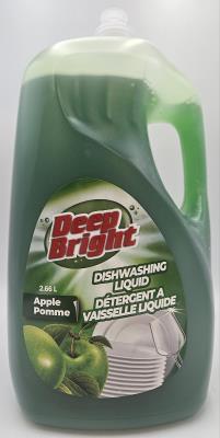 A1186-OU : Deep br. A1186-OU : Produits ménagers - Produits nettoyants - Liq. Vais. Pomme DEEP BR., LIQ. VAIS. POMME, pack 4 mega x 2.66l