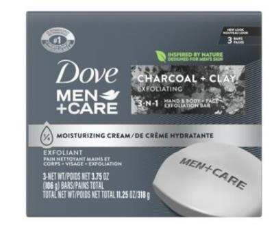 A2555 : Dove A2555 : Hygiène et santé - Savons et gels douche - Men Care Savon Bar. Exfoli. DOVE, MEN CARE SAVON bar. exfoli. ,18 x ( 3 x 318g)