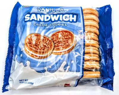 B011-OU : Sobisk B011-OU : Déjeuner et collations - Biscuits - Bisc. Sand Vanille SOBISK, bisc. SAND VANILLE, 12 x 334G (ANG)