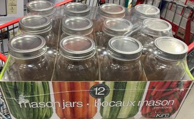 CA040 : Crystal king CA040 : Accessoires & fournitures - Autres - Bocaux Masson (gros) CRYSTAL KING , BOCAUX MASSON (GROS) ,  12  x 1L