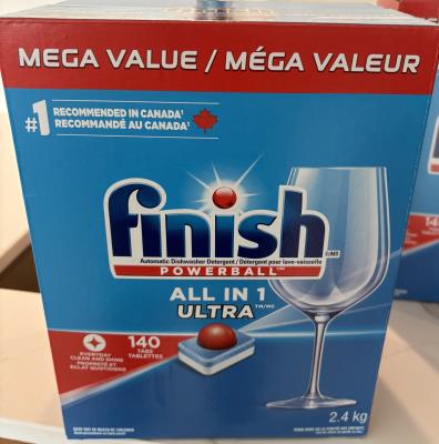CA1222 : Finish CA1222 : Produits ménagers - Produits nettoyants - Mega Bte De 140 Tabl. Lave Vais. Finish , MEGA bte de 140 tabl. lave vais. , pack 1 VENTE/cs