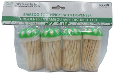 CA2009-2 : Vehr CA2009-2 : Accessoires & fournitures - Autres - Cure Dents VEHR , cure dents , (4 x 200 un ): 24 pack/ cs
