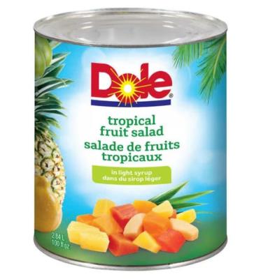 CF715-OU : Dole CF715-OU : Conserves et bocaux - Fruits - Salade De Fruits Tropicaux DOLE , SALADE DE FRUITS TROPICAUX , 6 x 2.84L