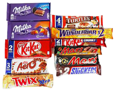 CG0041-1 : Barres choc (k-size CG0041-1 : Confiseries - Chocolat - Famil..(decl.) BARRES CHOC (k-size,famil..(decl.), 7742 barres