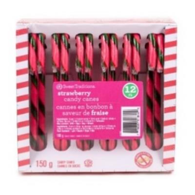 CG0369-OU : Swt -trad.-- CG0369-OU : Confiseries - Bonbons - Canne Bonbon Fraises SWT -TRAD.--,CANNE BONBON FRAISES,36 x 150G