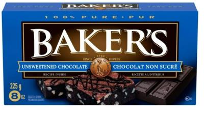 CG1122 : Baker's CG1122 : Confiseries - Chocolat - Choco.non-sucre(cuisson) BAKER'S,CHOCO.NON-SUCRE(cuisson),24 x 225g