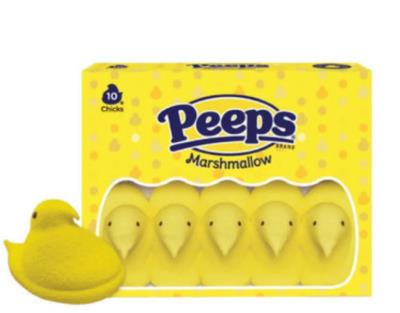CG1217 : Peeps CG1217 : Confiseries - Chocolat - Guimauve Poussin PEEPS,GUIMAUVE poussin, 36 x 85g
