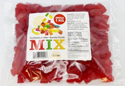 CG1516-REG : Mega mix CG1516-REG : Confiseries - Bonbons - Gummies Rouges MEGA MIX, GUMMIES rouges , 10 X 1KG