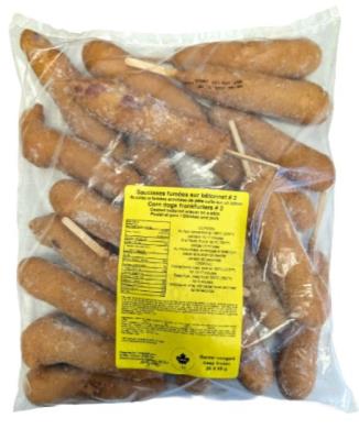 CG2035-OU1 : Saucisse sur batonnet CG2035-OU1 : Produits congelés - Viande - Original SAUCISSE SUR BATONNET, ORIGINAL, 8 x (20 x 75G)