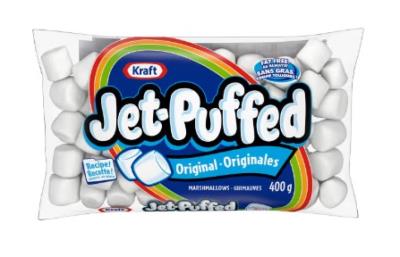 CG2482 : Kraft CG2482 : Confiseries - Guimauves - Guimauve Jet Puff Orig. (blanche) KRAFT, guimauve JET PUFF ORIG. (blanche), 12 x 400G