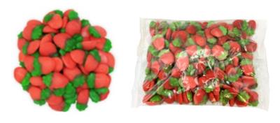 CG3555 : Kandju CG3555 : Confiseries - Chocolat - Bonbons Fraises Sauvages KANDJU,BONBONS fraises sauvages ,12 x 1kg (déc.)