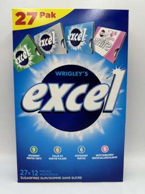 CG531 : Excel CG531 : Confiseries - Gommes - Gomme Ass. EXCEL,  GOMME ASS.,27 pack/livre
