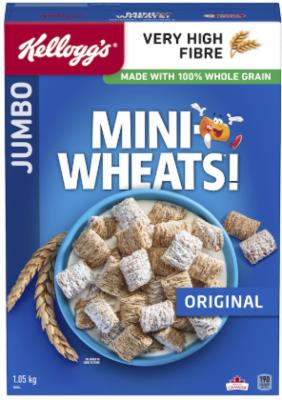 CG5877-OU : Kellogg's CG5877-OU : Déjeuner et collations - Céréales - Mini-wheats Original KELLOGG'S,MINI-WHEATS original,10 x 1.05 KG