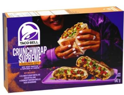 CG9977 : Taco bell CG9977 : Produits congelés - Collation - Kit Wrap SuprÊme TACO BELL, KIT WRAP SUPRÊME , 6 x 642g