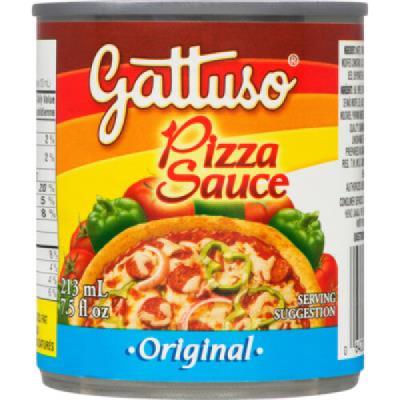 CH0036-1OU : Gattuso CH0036-1OU : Condiments - Sauces - Sauce Pizza Régulière GATTUSO, sauce PIZZA régulière, 24 x 213 ML