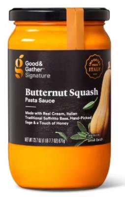 CH264-OU : Good & gather CH264-OU : Condiments - Sauces - Sauce PÂtes Courge (ang.) GOOD & GATHER, SAUCE PÂTES courge (ANG.), 6 x 671g