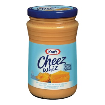 CH92 : Kraft CH92 : Déjeuner et collations - Fromage - Cheez Whiz Leger KRAFT, CHEEZ WHIZ LEGER,12 x 450G