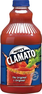 CJ0028 : Mott's CJ0028 : Breuvages - Jus - Clamato Original MOTT'S, CLAMATO ORIGINAL, 8 x 1.89L