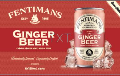 CJ012-OU : Fentimens CJ012-OU : Breuvages - Boissons énergisantes - Bière De Gingembre FENTIMENS, Bière de gingembre, 4 x (6 x 150ML)