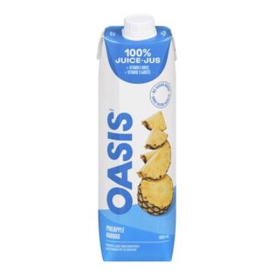 CJ881 : Oasis CJ881 : Breuvages - Jus - Jus D'ananas OASIS, JUS D'ANANAS, 12 x 960 ML