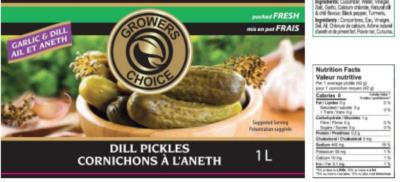 CM55 : Growers choice CM55 : Conserves et bocaux - Légumes - Cornich. Aneth & Ail GROWERS CHOICE,cornich. aneth & ail ,12 x 1 L