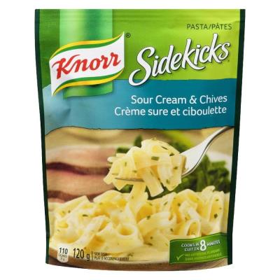 CN3390 : Sidekicks CN3390 : Pâtes, riz et nouilles - Macaroni - PÂtes Crème Sure & Cibou. SIDEKICKS,PÂTES crème sure & cibou.,8 x 120G
