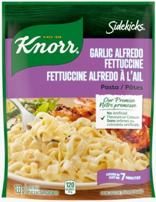 CN3391 : Sidekicks CN3391 : Pâtes, riz et nouilles - Macaroni - Fettuccine Alfredo A L'ail. SIDEKICKS,FETTUCCINE alfredo a l'ail.,8 x 133G