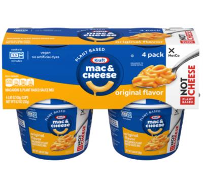 CN956 : Kraft dinner CN956 : Pâtes, riz et nouilles - Macaroni - Mac- Fromage Vegan Cups (ang.) KRAFT DINNER, MAC- FROMAGE vegan CUPS (ANG.), 6 x 232g