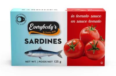 CP038 : Everybody's CP038 : Produits congelés - Viande - Sardines  Tomate EVERYBODY'S , SARDINES  tomate , 24 x 125G