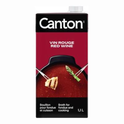 CS414-OU : Canton CS414-OU : Condiments - Sauces - Bouillon Fondue Vin Rouge CANTON, BOUILLON FONDUE vin rouge,12 x 1.1L