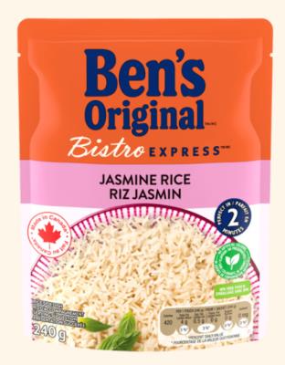 CS59 : Ben's CS59 : Noix et graines - Riz - Riz Bistro Express Jasmin 12 X 240g BEN'S, RIZ BISTRO EXPRESS jasmin 12 x 240g