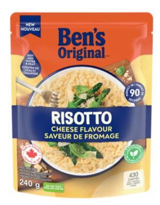 CS890 : Ben's CS890 : Pâtes, riz et nouilles - Couscous - Risotto Fromage BEN'S, RISOTTO fromage, 12 x 240g