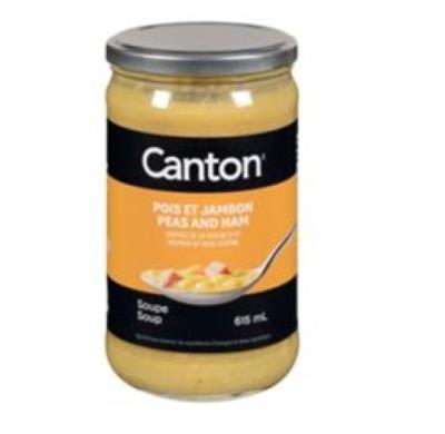 CS955 : Canton CS955 : Conserves et bocaux - Soupes - Soupe Pois & Jambon CANTON,SOUPE POIS & JAMBON, 12 x 615ml