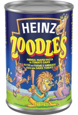 CV325-OU : Heinz CV325-OU : Conserves et bocaux - Soupes - Pates Zoodles HEINZ, PATES ZOODLES, 24 x 398 ML