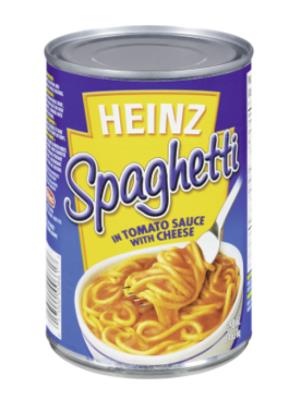 CV326 : Heinz CV326 : Pâtes, riz et nouilles - Spaghetti - Spaghetti Sauce Tomate HEINZ, SPAGHETTI sauce tomate, 24 x 398 ML