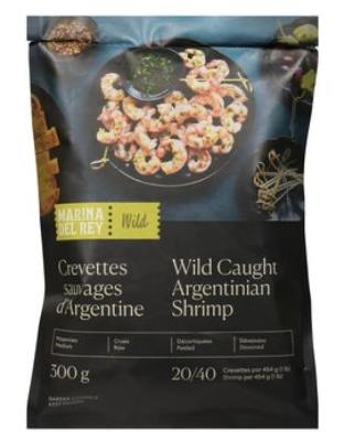 P100-OU : Mdr P100-OU : Produits congelés - Viande - Crevettes Crues (20/40) MDR , CREVETTES crues (20/40) , 12 x 300g (froz.)