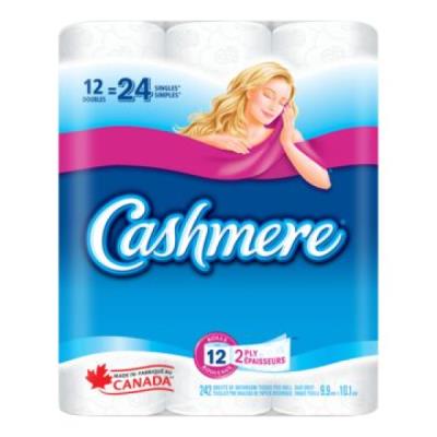 S34272-OU : Cashmere S34272-OU : Produits ménagers - Papier hygiénique - Pap.hyg. (2 Plys-242 F/rlx) CASHMERE, PAP.HYG. (2 PLYS-242 F/RLX),6 x 12 RLX DOUBLE = 24