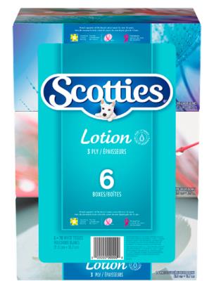 S87030-OU : Scotties S87030-OU : Hygiène et santé - Papiers-mouchoirs - Mouchoir Lotion SCOTTIES,MOUCHOIR LOTION,8 x 6 x 70 FEUIL.